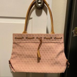 Vintage pink Dooney & Bourke tulip purse